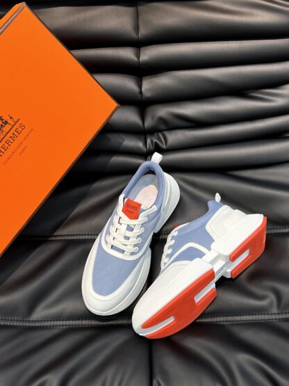 Hermes Men's Light Blue Soft and Comfortable Casual Sports Shoes - Image 2