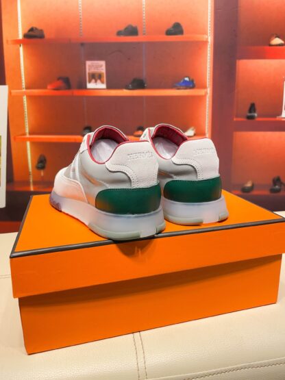 Hermes apricot grey French Paris catwalk simple casual shoes - Image 2