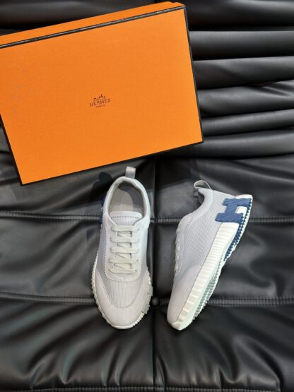 Hermes grey breathable all-match casual sneakers - Image 2