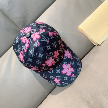 Louis Vuitton TM MONOGRAM CHERRY BLOSSOM PRINTED BASEBALL CAP - Image 2