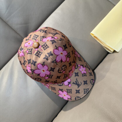 Louis Vuitton TM MONOGRAM CHERRY BLOSSOM PRINTED BASEBALL CAP - Image 2