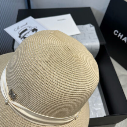 Dior exquisite simple straw bucket hat - Image 3