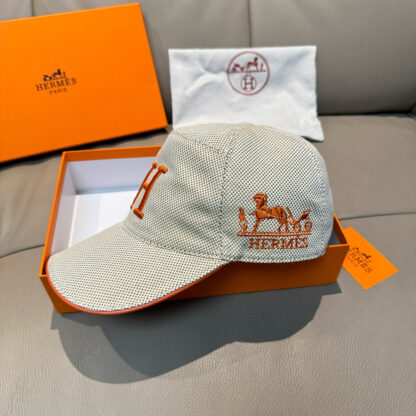 Hermès canvas breathable baseball cap - Image 2