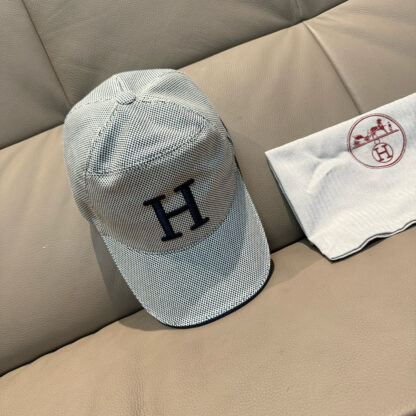 Hermes canvas breathable baseball cap - Image 2