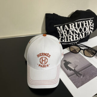 Hermes canvas baseball cap