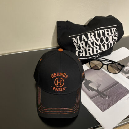 Hermes canvas baseball cap