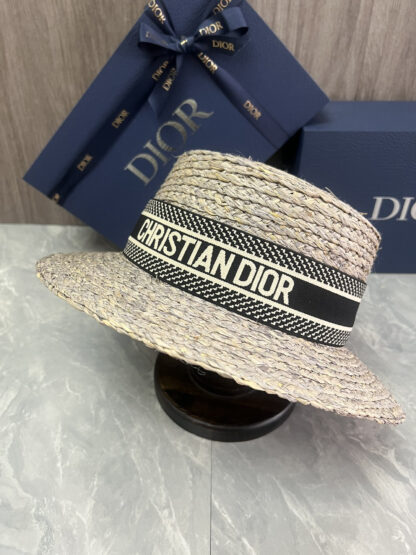 Dior Raffia Straw Hat - Image 3