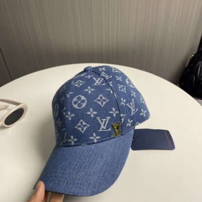 Louis Vuitton denim jacquard baseball cap - Image 2