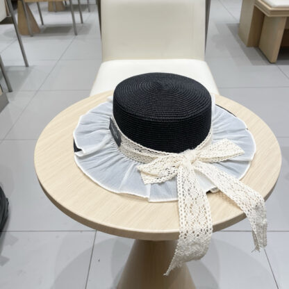 Dior lace straw hat - Image 3