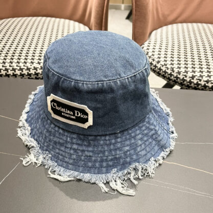 Dior Denim Bucket Hat - Image 3