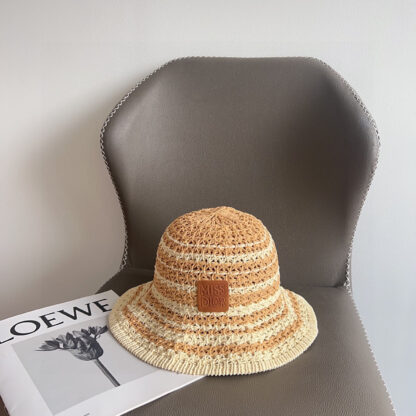 Dior colorblock woven simple bucket hat - Image 3