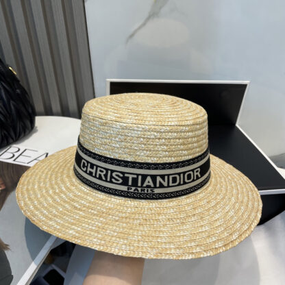Dior Fashion Straw Hat - Image 3