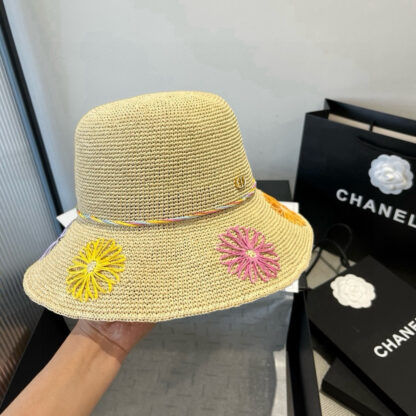 Dior stylish raffia hat - Image 3