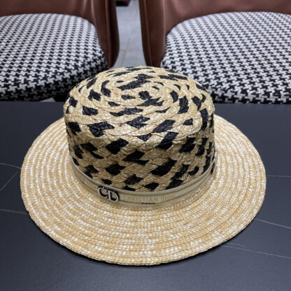 Dior stylish raffia hat - Image 3