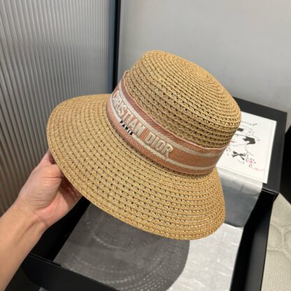 Dior Fashion Hollow Straw Hat - Image 3