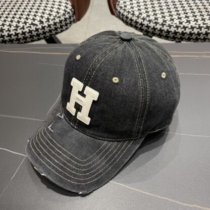 Hermes Fashion Denim Baseball Cap - Image 2