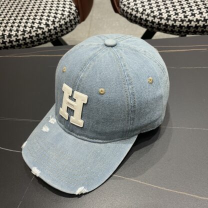 Hermes Fashion Denim Baseball Cap - Image 2