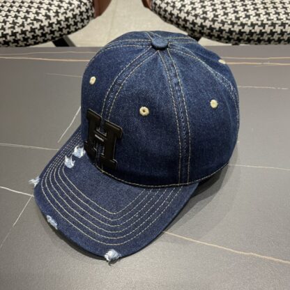 Hermes Fashion Denim Baseball Cap - Image 2