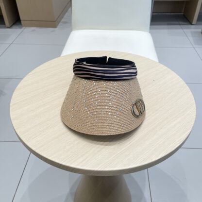 Dior rhinestone visor hat - Image 3