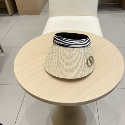 Dior rhinestone visor hat - Image 3