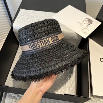 Dior new raffia basin hat - Image 3