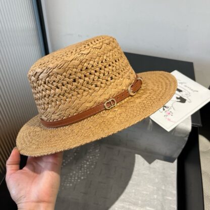 Dior new raffia flat cap - Image 3