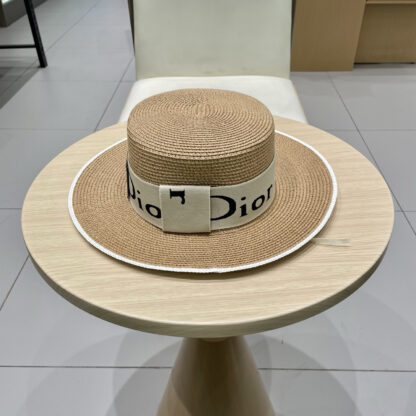 Dior new flat straw hat - Image 3