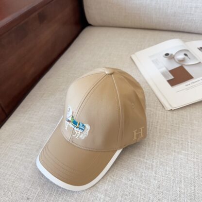 Hermès Unisex Canvas Baseball Cap - Image 2