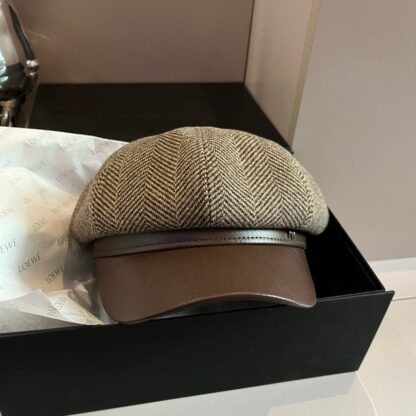 Hermes woolen new duckbill military cap - Image 2