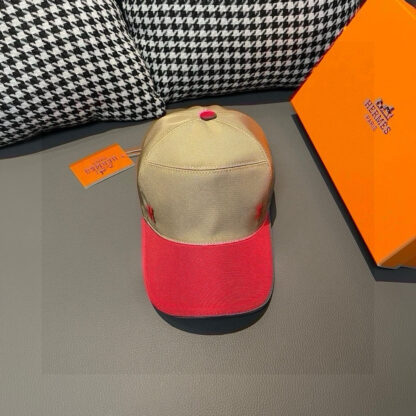 Hermès colorblock breathable canvas baseball cap - Image 2