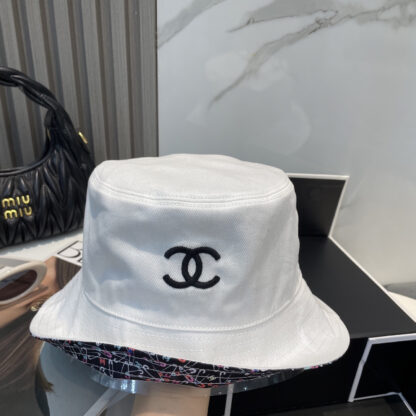 Chanel double-sided embroidered bucket hat - Image 2