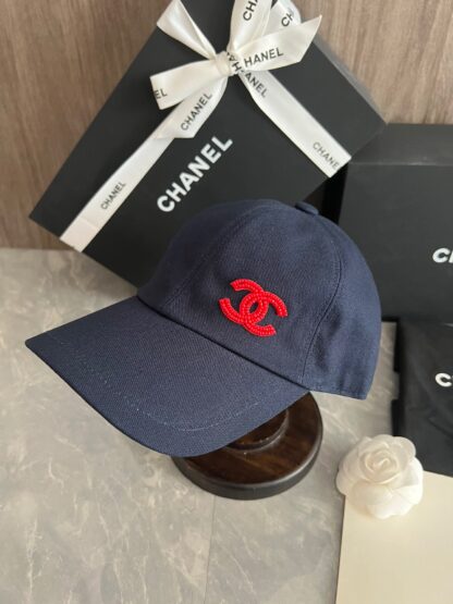 Chanel Embroidered Chunky Baseball Cap - Image 2