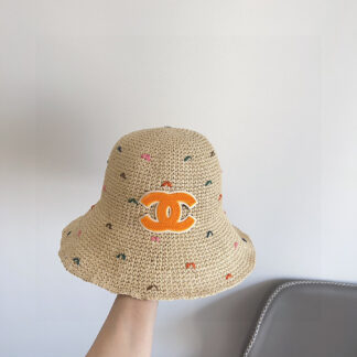 Chanel Straw Bucket Hat