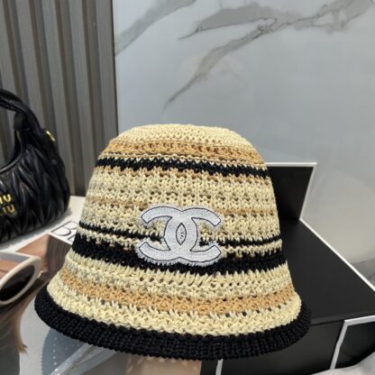 Chanel Knitted Sun Bucket Hat - Image 2