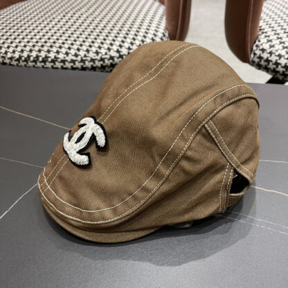 Chanel Japanese retro couple casual British beret - Image 2