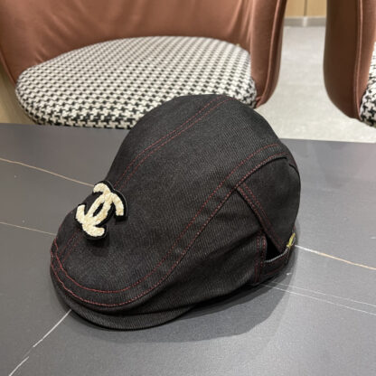 Chanel Japanese retro couple casual British beret - Image 2