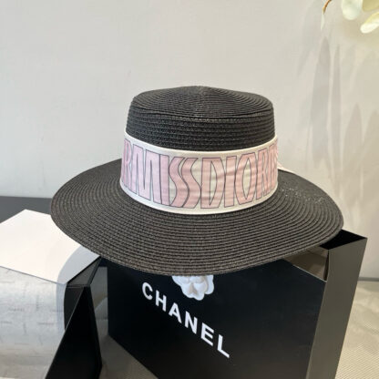 Dior silk ribbon flat hat - Image 3