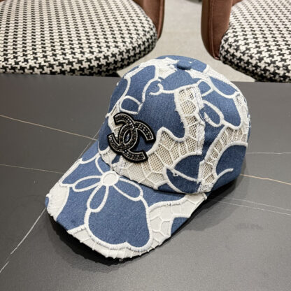 Chanel summer embroidered flower all-match baseball cap - Image 2