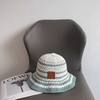 Dior colorblock woven simple bucket hat - Image 3