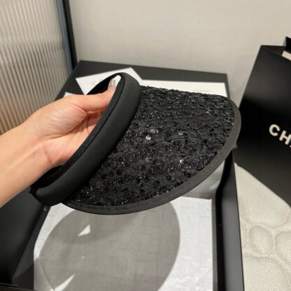 Chanel sequined sun hat - Image 2