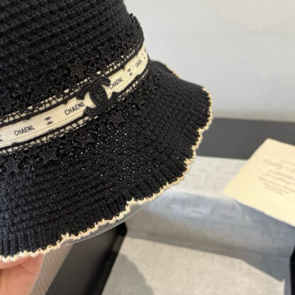 Chanel knitted wavy brim bucket hat - Image 2