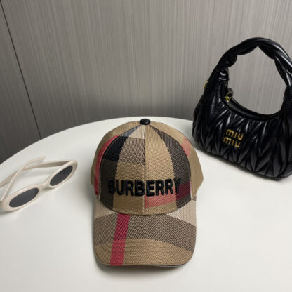 Burberry Classic Simple Check Baseball Cap - Image 3
