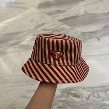 Prada classic triangle logo bucket hat - Image 2