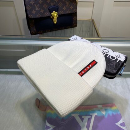 Prada Classic Breathable Knit Hat - Image 2