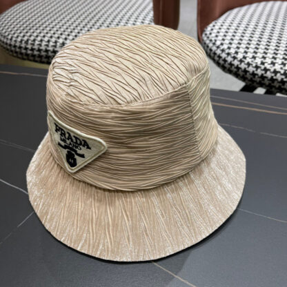 Prada large brim embroidered sun hat - Image 2
