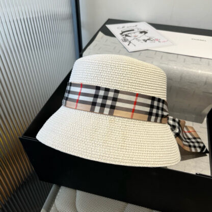 Burberry Ribbon Bucket Hat Sunshade - Image 3