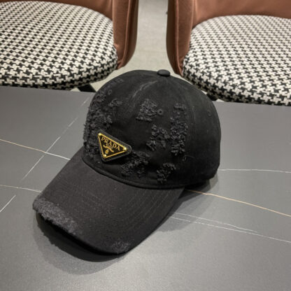 Prada classic inverted triangle logo breathable baseball cap - Image 2