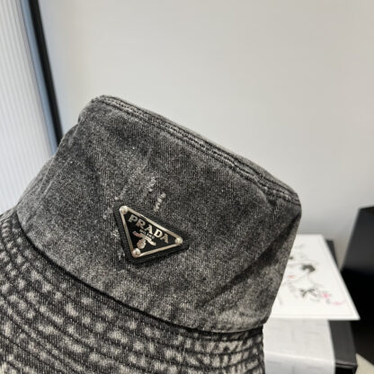 Prada Denim Bucket Hat - Image 2