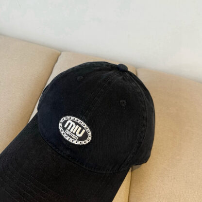 Miu Miu Denim Baseball Cap - Image 3