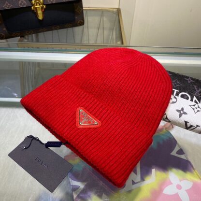Prada soft and comfortable knitted beanie - Image 2